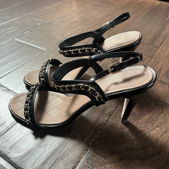 Chanel Strappy Chain Sandals - Picture 3 of 9